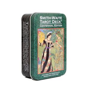 smith waite centennial tarot deck in a tin